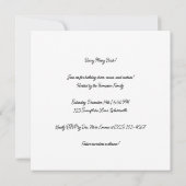 カスタムのジングルベアジョイ 招待状 (裏面)