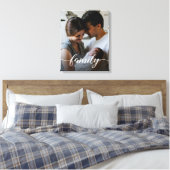 カスタムのスクリプパーソナライズされたト写真 キャンバスプリント (インサイチュ (寝室))