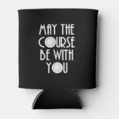 カスタムのダークカラーはコースがあなたとゴルフ 缶クーラー (正面)