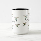 カスタムのハチドリ マグカップ (中央)