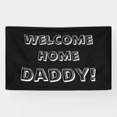 カスタムのパーソナライズな歓迎された家の旗の黒 横断幕 (横)