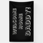 カスタムのパーソナライズな歓迎された家の旗の黒 横断幕 (縦)