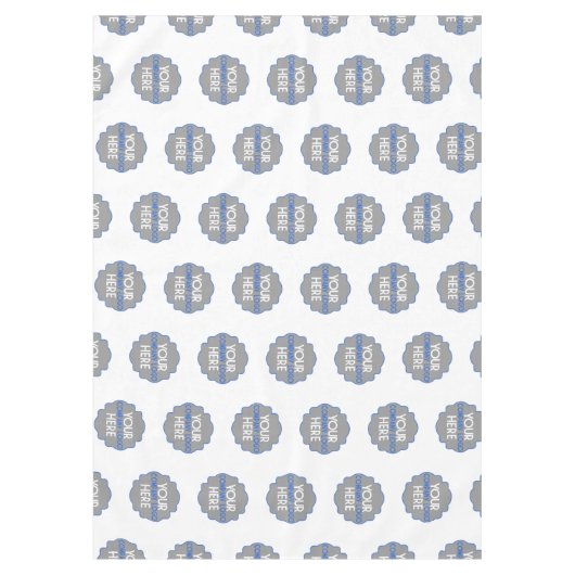 カスタムのビジネスロゴのステップとリピートトレードショー テーブルクロス (正面)