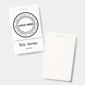 カスタムのビジネスロゴの従業員ID バッジ (正面＆裏面)