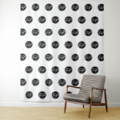 カスタムのビジネスロゴの手順と繰り返し タペストリー (インサイチュ)