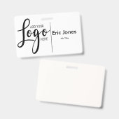 カスタムのビジネスロゴID idの追加ロゴ バッジ (表裏)