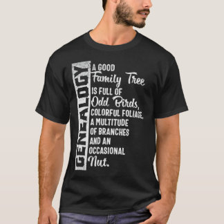 カスタムのファミリーツリー系図学デザイン Tシャツ
