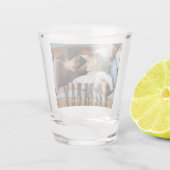 カスタムのファミリ名と写真 ショットグラス (裏面)