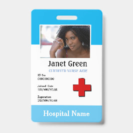 カスタムのフォトナースの医師名ロゴID バッジ