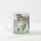 カスタムのフォトネコが水槽の中をのぞき込む フロストグラスマグカップ (左)