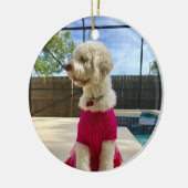 カスタムのフォトペット セラミックオーナメント (左)