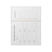 カスタムのプランナーと食料品リスト ノートパッド (回転)