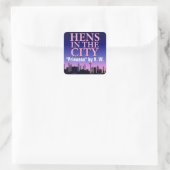 カスタムのヘンズインザシティーキャンドルズ スクエアシール (バッグ)