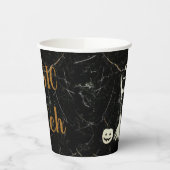 カスタムのベーシック魔女猫おもしろいエステティックカカッコいいット 紙コップ (左)