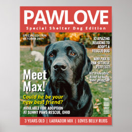 カスタムのペットを飼う雑誌の表紙 動物保護施設 ポスター