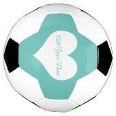 カスタムのホワイトハート サッカーボール (回転)