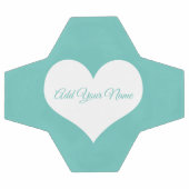 カスタムのホワイトハート サッカーボール (フラット)