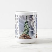 カスタムのマグ自由の女神 コーヒーマグカップ (中央)