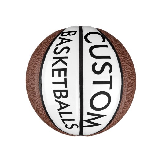 カスタムのミパーソナライズされたニバスケットボール空白のテンプレート ミニバスケットボール (縦)