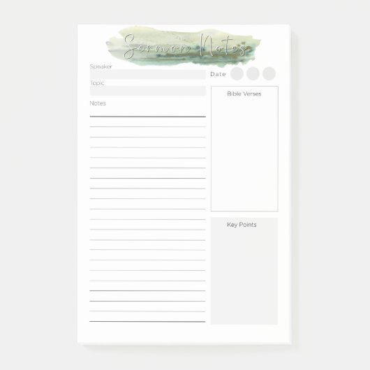 カスタムのメモ ポストイット (正面)