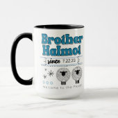 カスタムのリクエスト: JWバプテスマのギフトパーソナライズされた マグカップ (左)