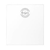 カスタムのロパーソナライズされたゴ ノートパッド (正面)