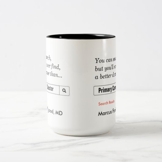 カスタムの一次医気にへの贈与 ツートーンマグカップ (中央)