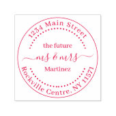 カスタムの今後の住所結婚 セルフインキングスタンプ (デザイン)