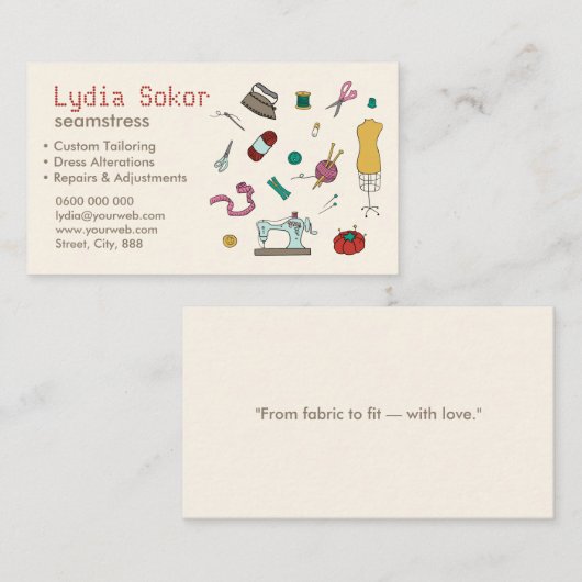 カスタムの仕立て及び改造 名刺 (正面/裏面)