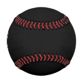 カスタムの会社名とロゴはこちら（黒） 野球ボール (正面)