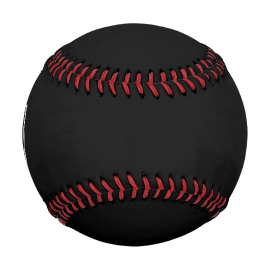 カスタムの会社名とロゴはこちら（黒） 野球ボール (正面)