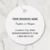 カスタムの会社名とロゴ会社のブランド フェイバータグ (裏面)