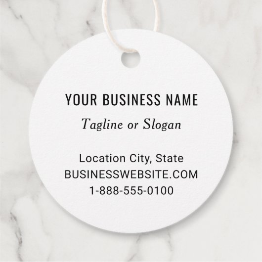 カスタムの会社名とロゴ会社のブランド フェイバータグ (裏面)