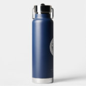 カスタムの会社名とロゴNavy Branded ウォーターボトル (正面)