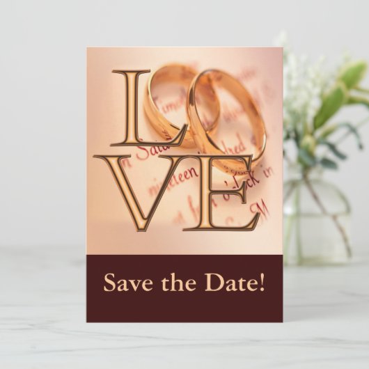 カスタムの保存は日付カード、オンラインを編集します セーブザデート (スタンド正面)