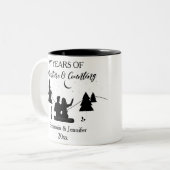 カスタムの冒険と数え年 ツートーンマグカップ (正面左)