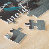 カスタムの写真が私の花嫁の提案になる ジグソーパズル (側面)