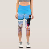 カスタムの写真でデザインを作れる – 愛するペット  カプリレギンス (正面)