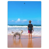 カスタムの写真でデザインを作れる – 愛するペット  クリップボード (裏面)