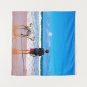 カスタムの写真でデザインを作れる – 愛するペット  タペストリー (正面(横))