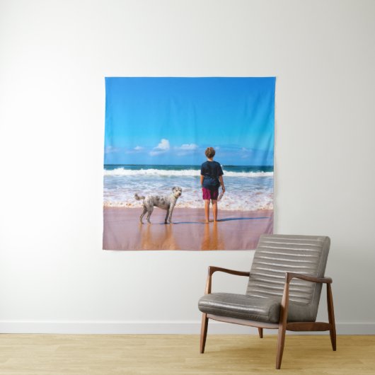 カスタムの写真でデザインを作れる – 愛するペット  タペストリー (インサイチュ)