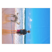 カスタムの写真でデザインを作れる – 愛するペット  テーブルクロス (正面(横))