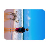 カスタムの写真でデザインを作れる – 愛するペット マグネット (横)