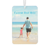 カスタムの写真と文字のデザイン – スペシャル カーエアーフレッシュナー (裏面)