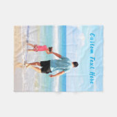 カスタムの写真と文字 – お客様のデザイン – スイート フリースブランケット (正面(横))