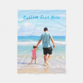 カスタムの写真と文字 – お客様のデザイン – スイート フリースブランケット (正面)