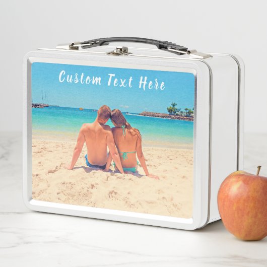 カスタムの写真と文字 – お客様のデザイン – スペシャル メタルランチボックス (インサイチュ)