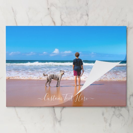 カスタムの写真と文字 – 自分のデザイン – ペット最高の ペーパーパッド (折り畳み)