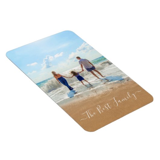 カスタムの写真と文字 – 自分のデザイン マグネット (右側)