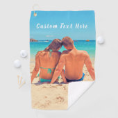 カスタムの写真と文字 – 自分のデザイン – ロマンチック ゴルフタオル (インサイチュ)